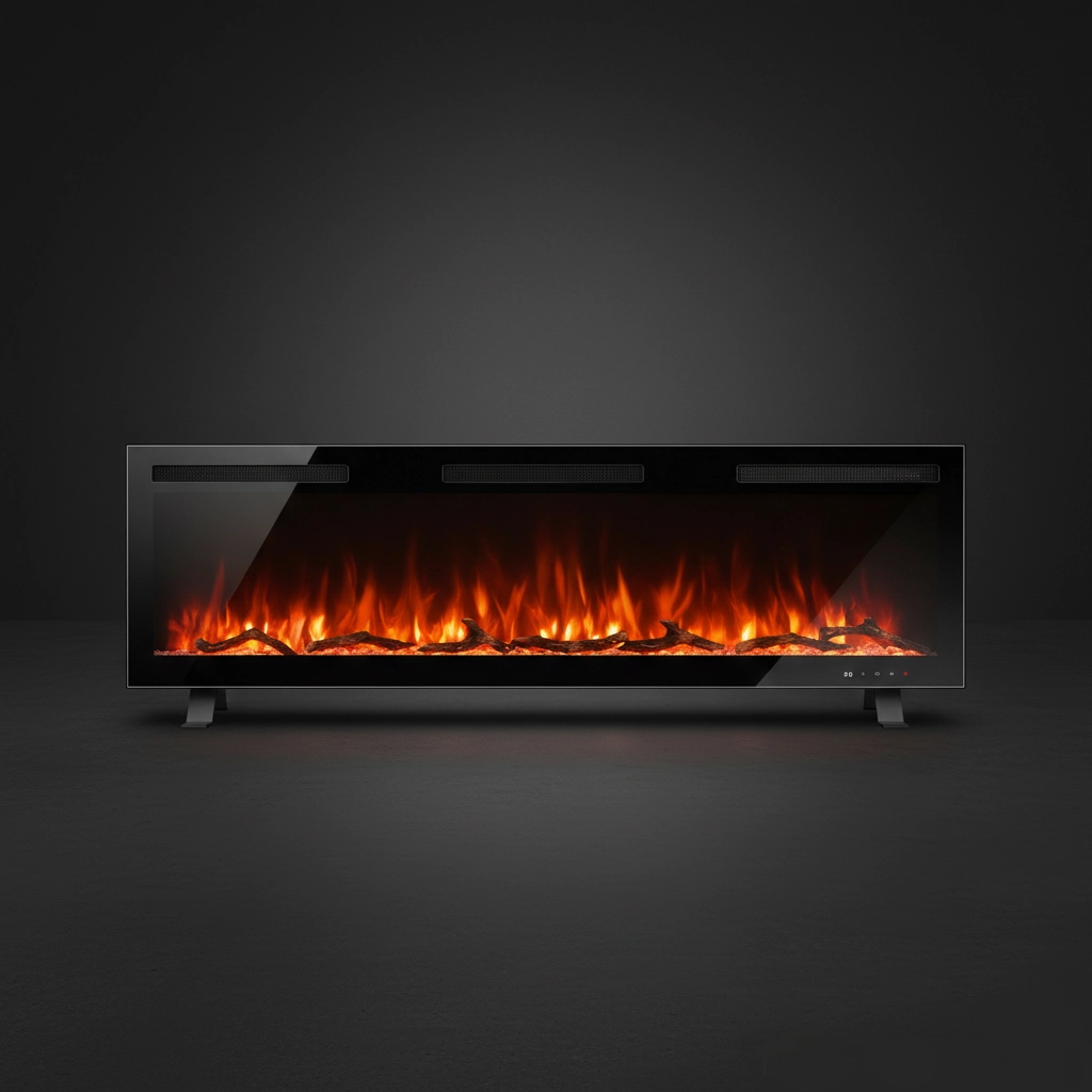 Chimenea eléctrica 45" App Inteligente Leños