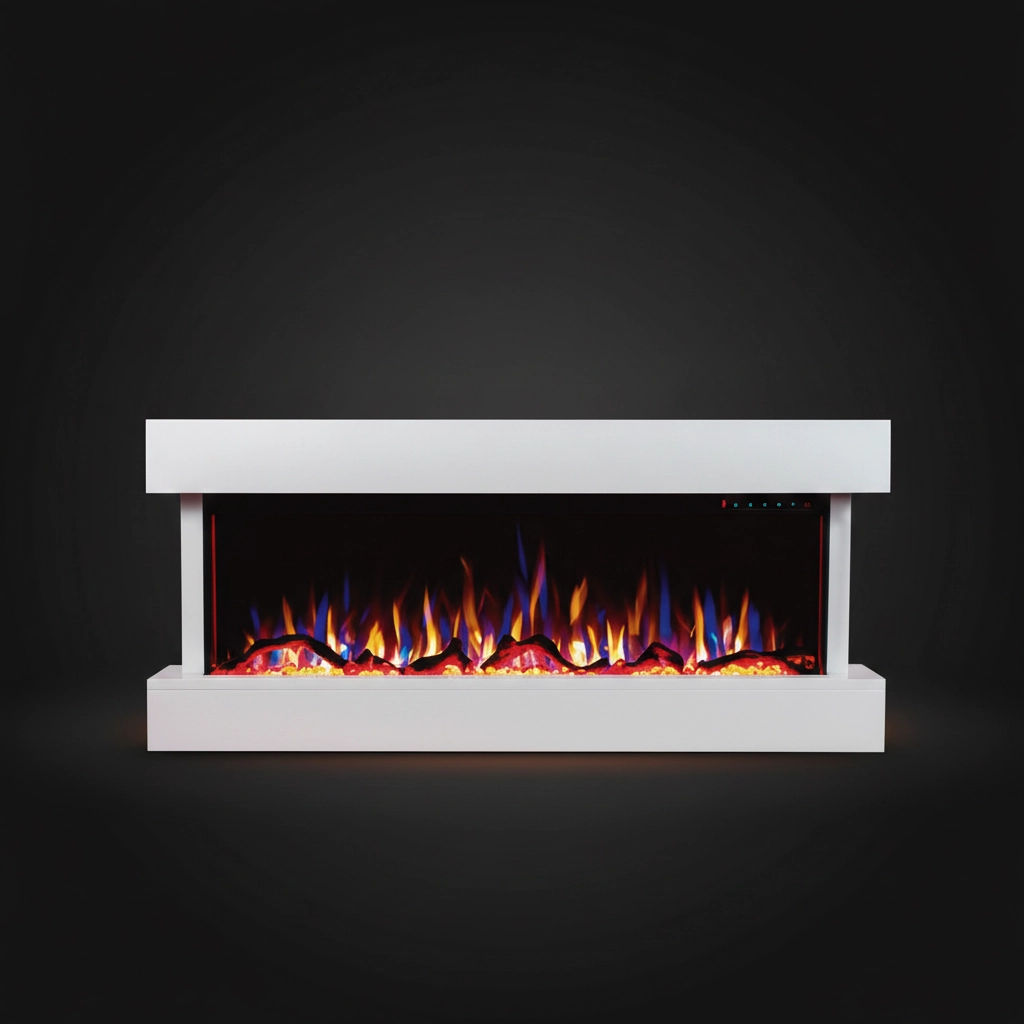 Chimenea eléctrica 50" Cristales y Leños Imperial