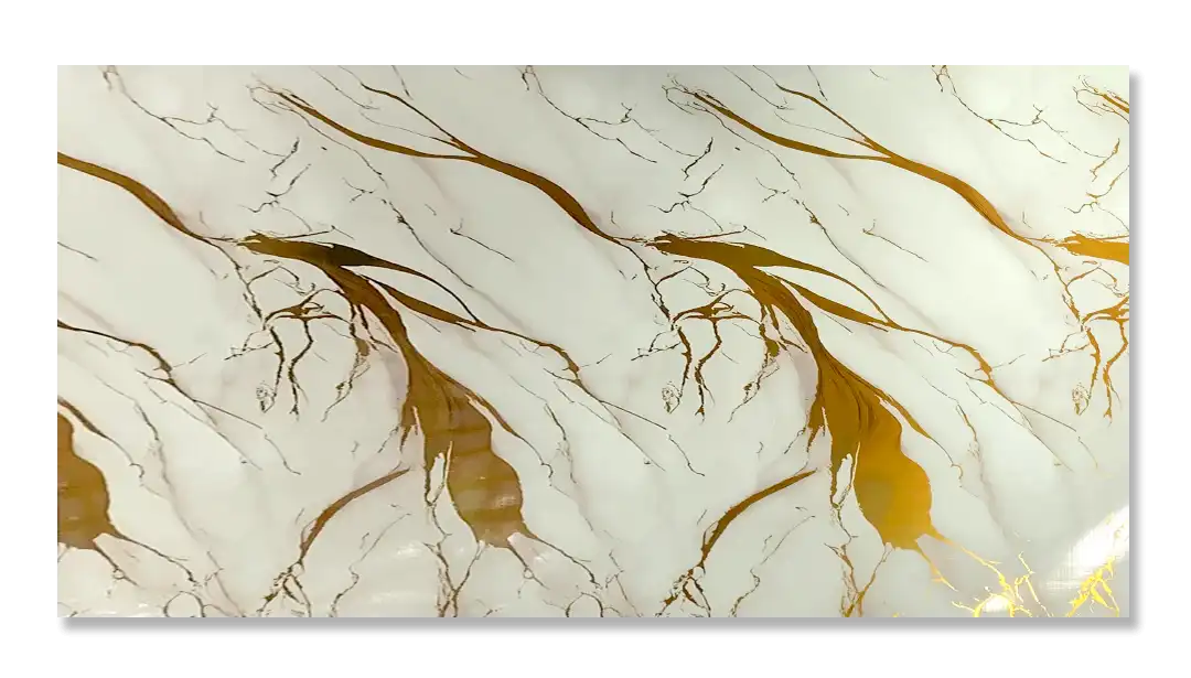 Textura del panel tipo mármol Golden White