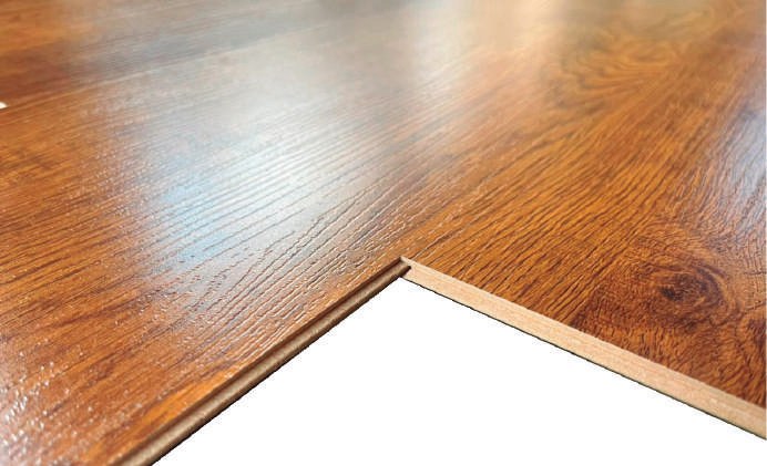 Textura del piso HDF Nogal