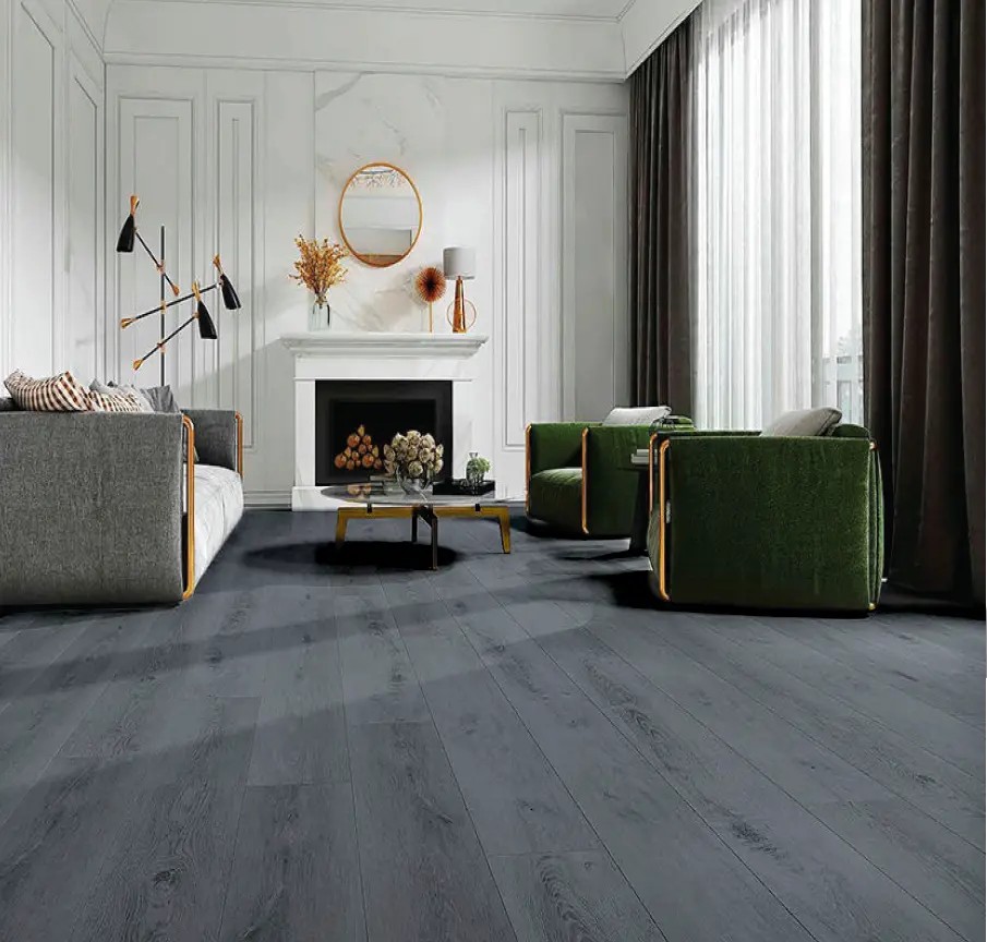 Piso SPC Dark Gray instalado
