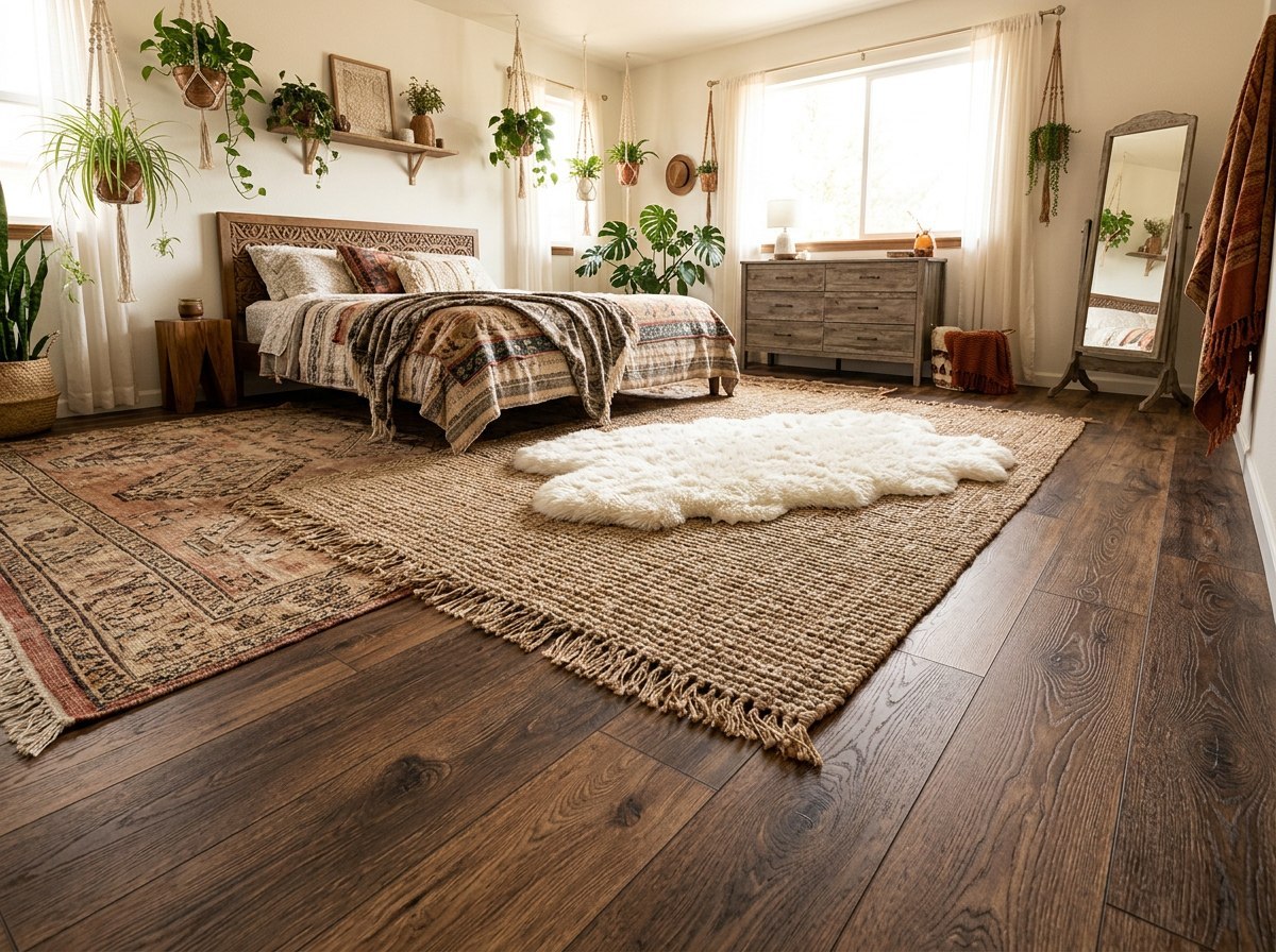 Piso SPC Hardvest Oak instalado — ejemplo de uso