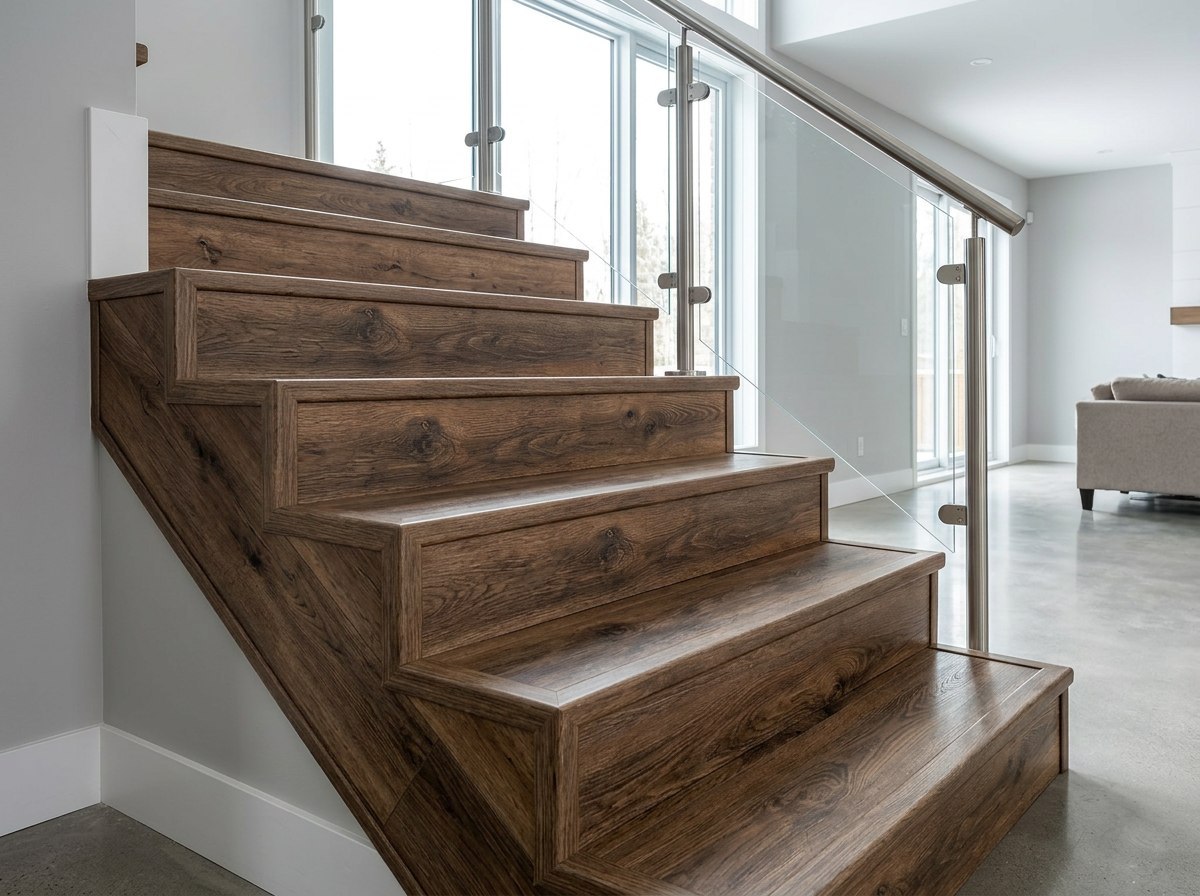 Piso SPC Hardvest Oak instalado — ejemplo de uso